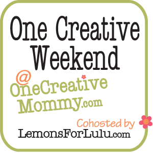 One Creative Weekend at OneCreativeMommy.com