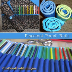 Placemat to Pencil Roll Placemat to Pencil Roll