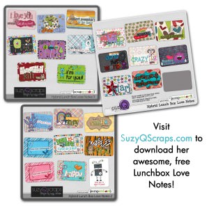 SuzyQScraps Lunchbox Love Notes