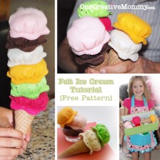 Felt Ice Cream Tutorial