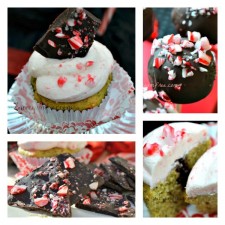 Peppermint Ganoch Filled Gluten Free Cupcakes
