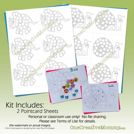 Printable Point Card Happy New Year and Free Point Card - onecreativemommy.com
