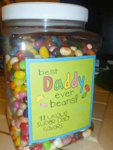Best Dad Ever Jelly Bean Jar