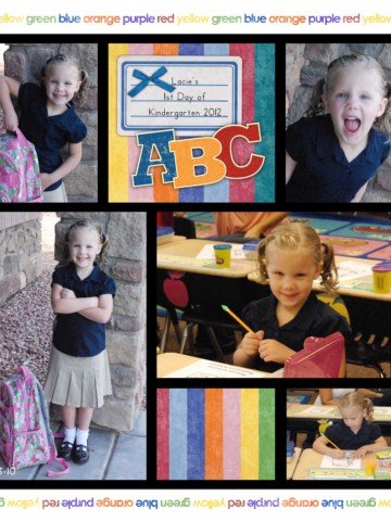 Lu's first day of kindergarten