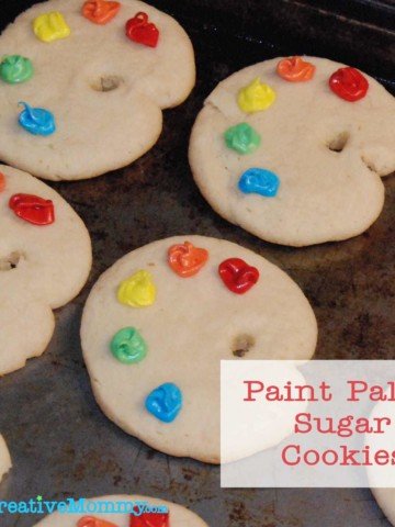 Paint Pallet Sugar Cookies