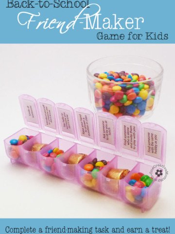 Back to School Friend-Maker Game--7 challenges to help kids make friends at school {OneCreativeMommy.com} #backtoschool