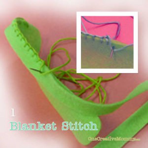 Blanket Stitch for popsicles 