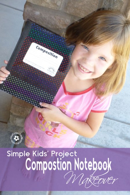 Drab notebook + Sharpie Markers and Imagination = A Fab Notebook Makeover! {Project idea from my kiddo!} OneCreativeMommy.com