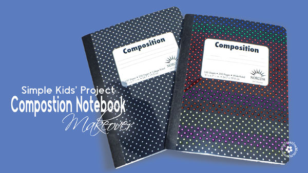 Drab notebook + Sharpie Markers and Imagination = A Fab Notebook Makeover! {Project idea from my kiddo!} OneCreativeMommy.com