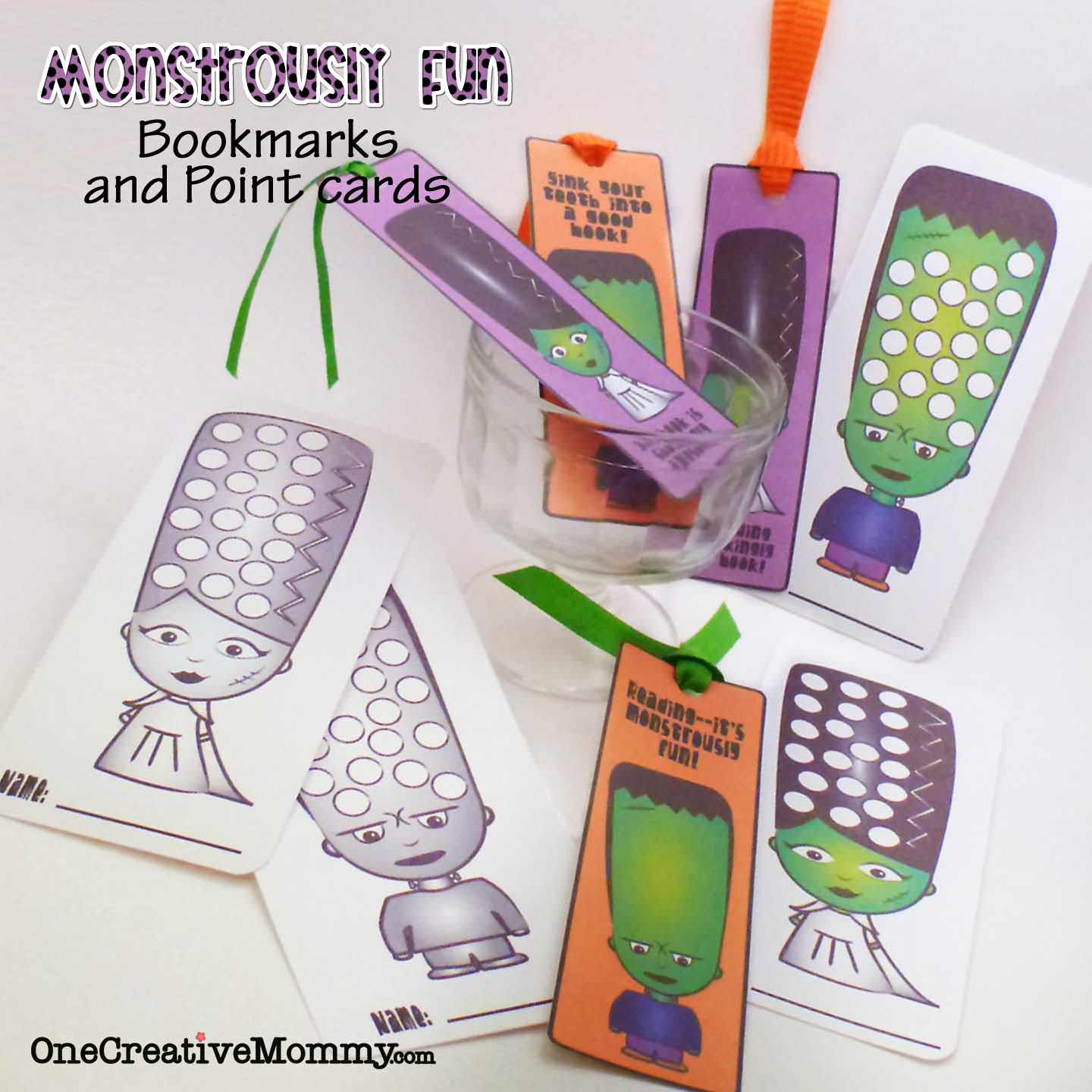 Monstrously Fun Book Marks and Point Cards