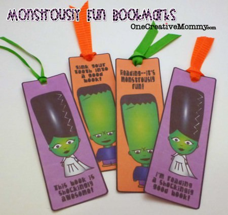 Monstrously Fun Bookmarks