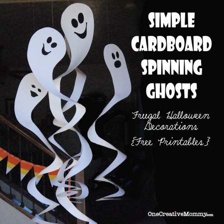 Cardboard Spinning Ghosts with free Patterns