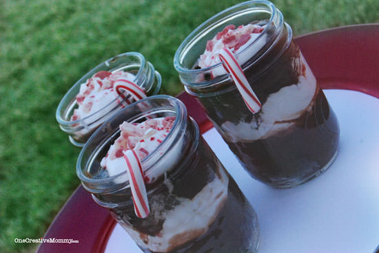 GF Individual Peppermint Chocolate Trifle Cups {Freeze small portions so that you always have a GF treat to take to holiday parties}