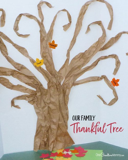 Thankful Tree Tutorial - onecreativemommy.com