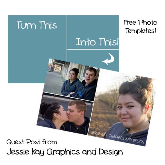 Free Photo Templates from Jessie Kay Graphics and Design {Guest Posting on OneCreativeMommy.com} #free #photo #template