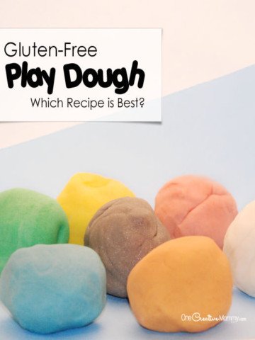 Which Gluten-Free Play Dough Recipe Works the Best? {Recipes and Review from OneCreativeMommy.com}