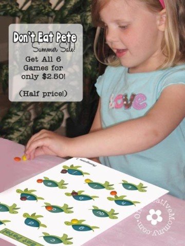 Don't Eat Pete Summer Sale! Get all 6 Don't Eat Pete games for half price! (Shapes & Colors, Number Recognition, Addition, Multiplication, Division and Phonograms!)