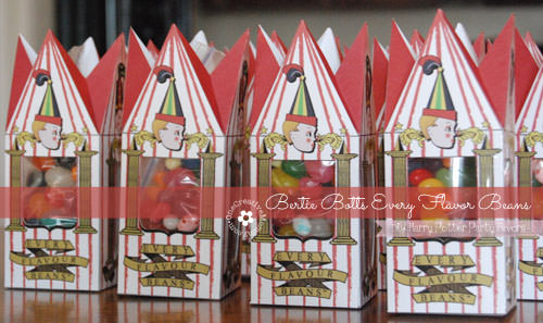 Harry Potter Party Favors Including Bertie Botts Every Flavor Beans 