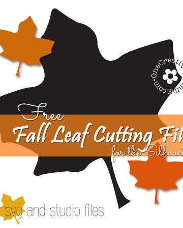 Free Fall Leaf Cutting file for the Silhouette {SVG and Studio format}