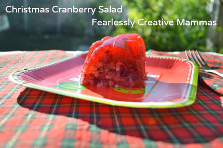 Cranberry Jello Salad--Perfect for Christmas! {Guest Post by Fearlessly Creative Mammas on One Creative Mommy}