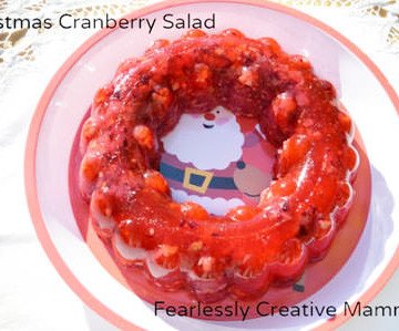 Cranberry Jello Salad--Perfect for Christmas! {Guest Post by Fearlessly Creative Mammas on One Creative Mommy}