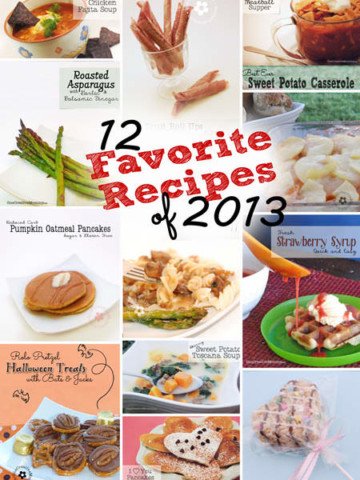 12 Favorite Recipes of 2013 from OneCreativeMommy.com {All gluten-free or with a gluten-free option}