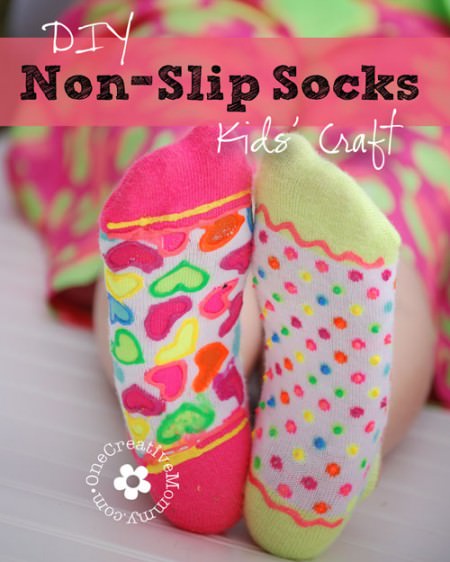 DIY Non-Slip Socks Kids Craft 