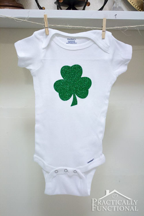 St. Patrick's Day Onesie Tutorial from Practically Functional