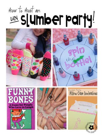 Want a slumber party without the sleepover? Try a Late-Night or Un-Slumber Party instead! {Ideas from OneCreativeMommy.com}