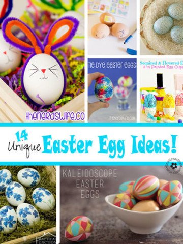 Ready to try something new this Easter? Check out these 14 Unique Easter Egg Ideas from some of my favorite bloggers! {OneCreativeMommy.com} Decorating will never be the same!