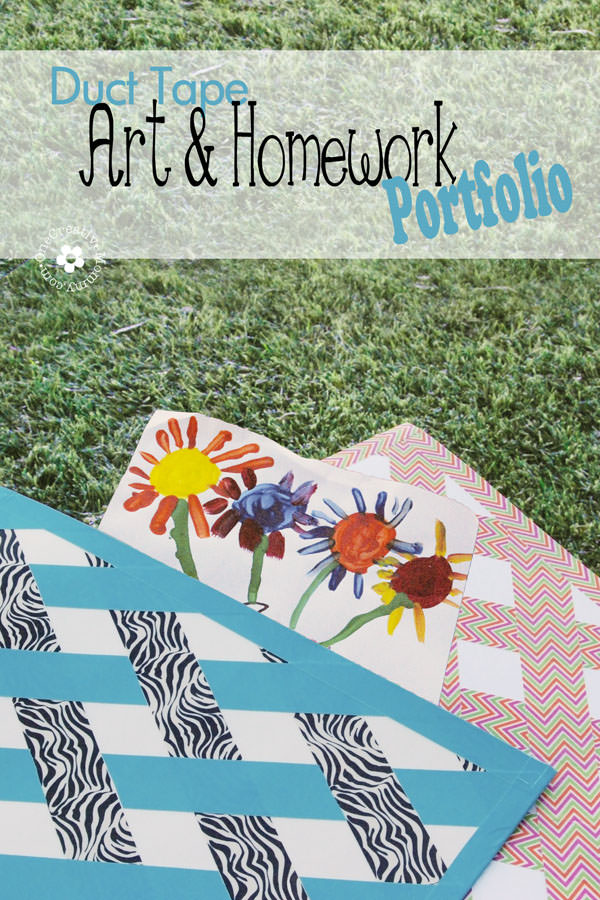 Tame the Schoolwork with a Duck Tape Art Portfolio! 