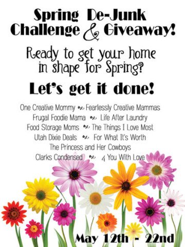 Spring De-Junk Challenge & Giveaway! {10-day Instagram Challenge, Spring Cleaning/De-Junking Posts, and a Lowes Gift Card Giveaway!} Join Us!