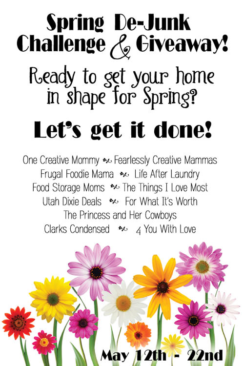 Spring De-Junk Challenge & Giveaway!  {10-day Instagram Challenge, Spring Cleaning/De-Junking Posts, and a Lowes Gift Card Giveaway!}  Join Us!