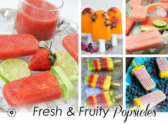 Fresh and Fruity Popsicles {Perfect for Summer!} OneCreativeMommy.com