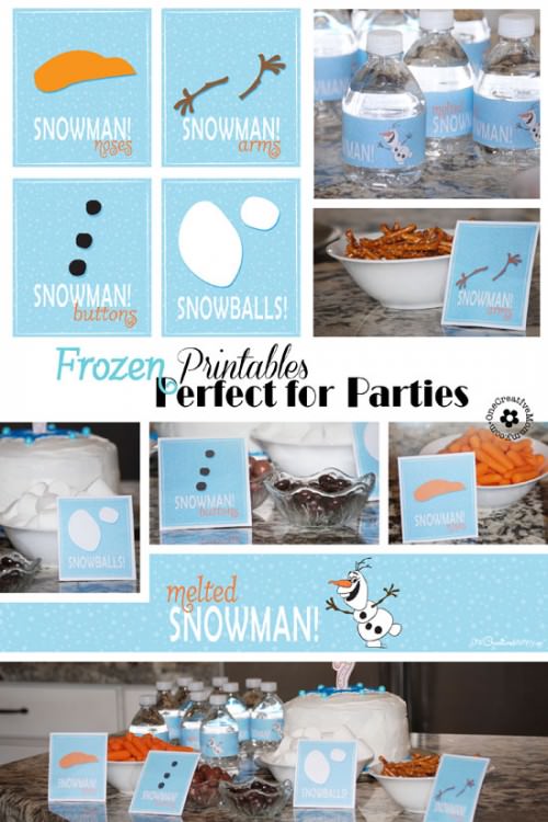 Frozen Printables - onecreativemommy.com