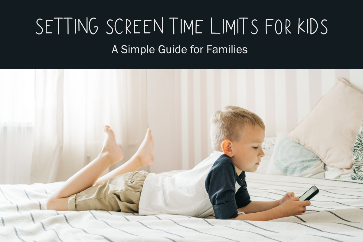 Setting screen time limits for kids with simple technology rules for families