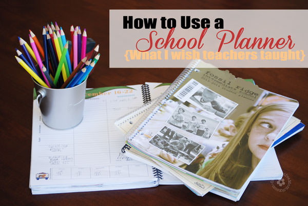 How to Use a Daily School Planner {Tips I Wish Were Taught at School} #backtoschool