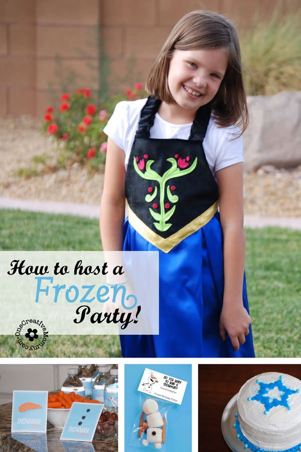 How To Host A Frozen Party Onecreativemommy Com