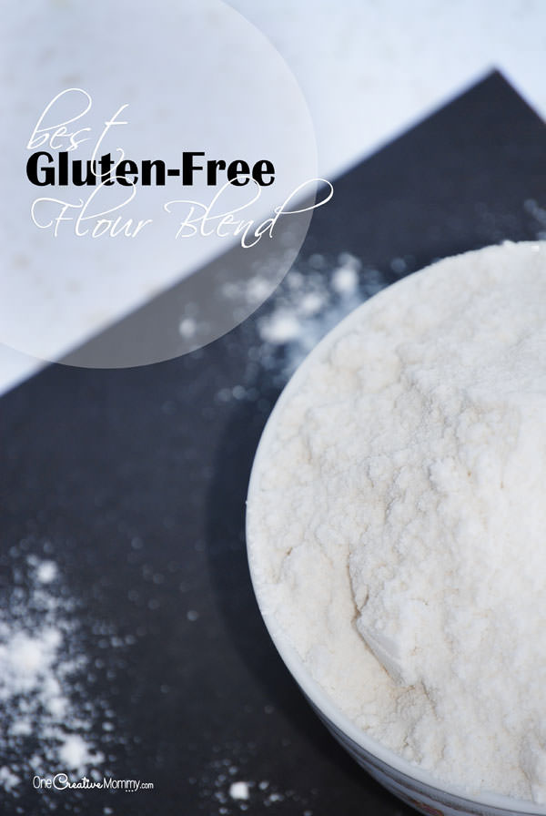 Best Gluten-Free Flour Blend {OneCreativeMommy.com} #glutenfree #flourblend