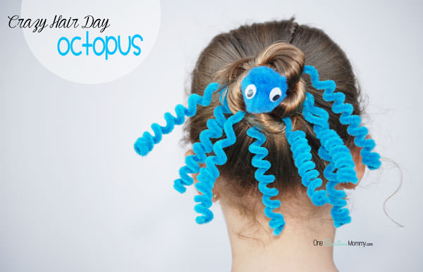 Crazy Hair Day {Octopus Hair Idea} 