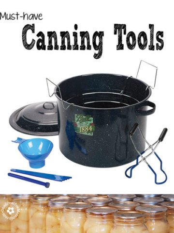 Must have canning tools for bottling fruit {OneCreativeMommy.com} #canningtips #canningtools