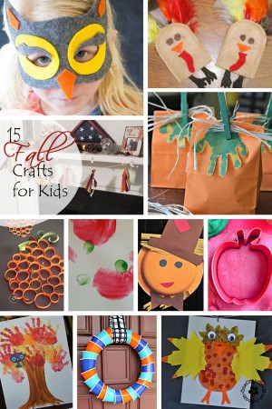 15 Fall Crafts for Kids {Guest Post} - onecreativemommy.com