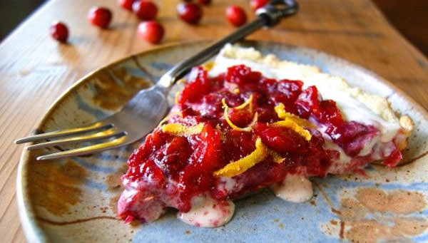 Cranberry Cream Tart from Seasonal and Savory {25 Thanksgiving Dessert Recipes from OneCreativeMommy.com}