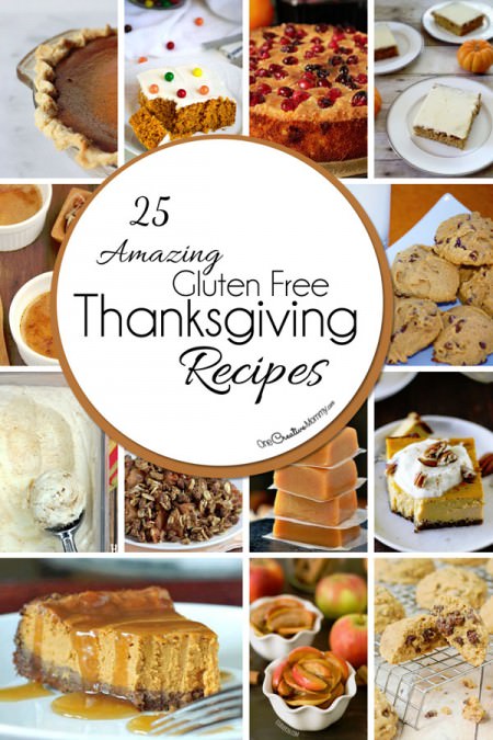 25 Gluten Free Thanksgiving Desserts - onecreativemommy.com