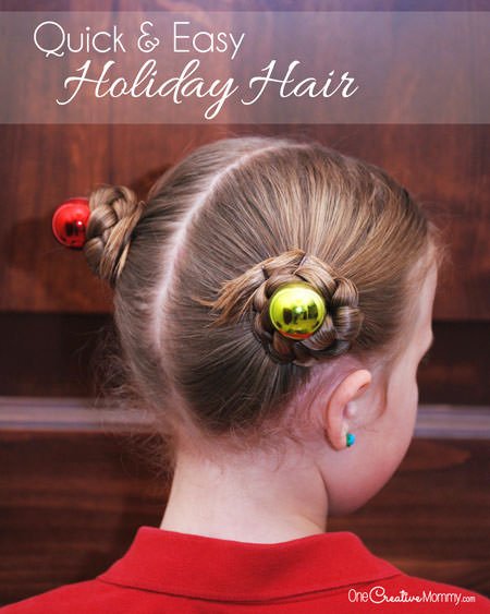 Simple Holiday Hair for Girls 