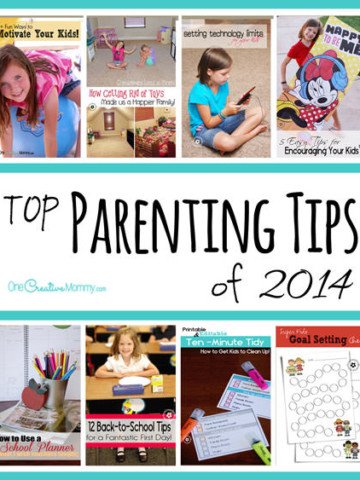 Top Parenting Tips of 2014: What will you change for next year to make your home a happier place? Check out great ideas for motivating kids and becoming a happier family. {OneCreativeMommy.com}