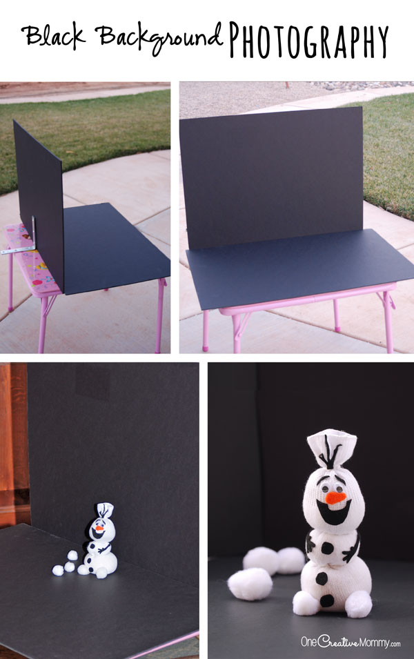 Create Black & White Photography like the pros with this simple and inexpensive set up! {OneCreativeMommy.com}