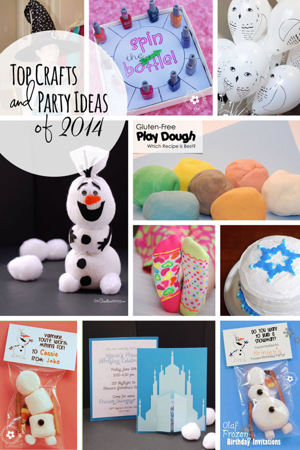 Top Crafts and Party Ideas of 2014 on OneCreativeMommy.com {Which was your favorite?}