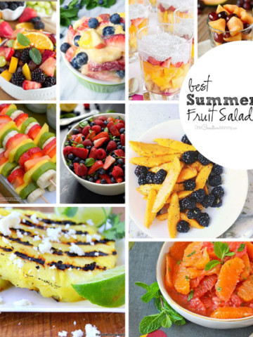 Best Summer Fruit Salad Recipes: These look so refreshing! I don't know which to try first. {OneCreativeMommy.com}