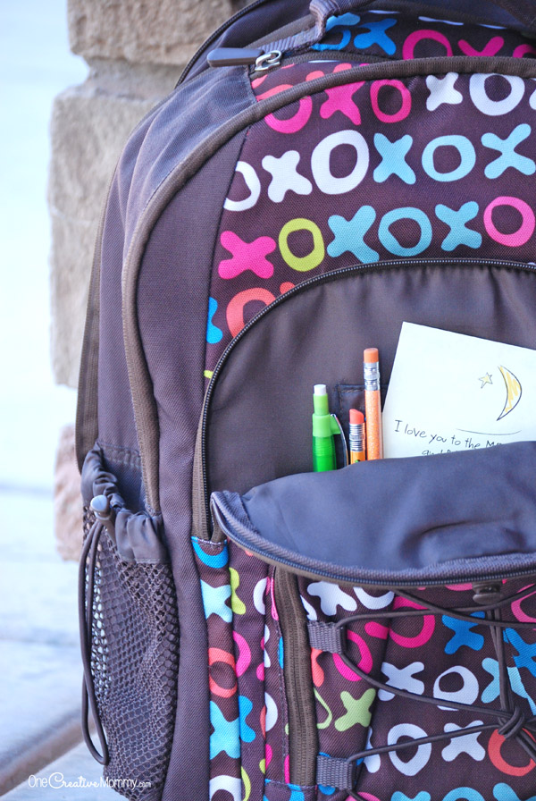 Hide these cute printable sticky notes in your kid's lunch and backpacks, and make their day! {OneCreativeMommy.com} #FuelTheirAdventures #Ad